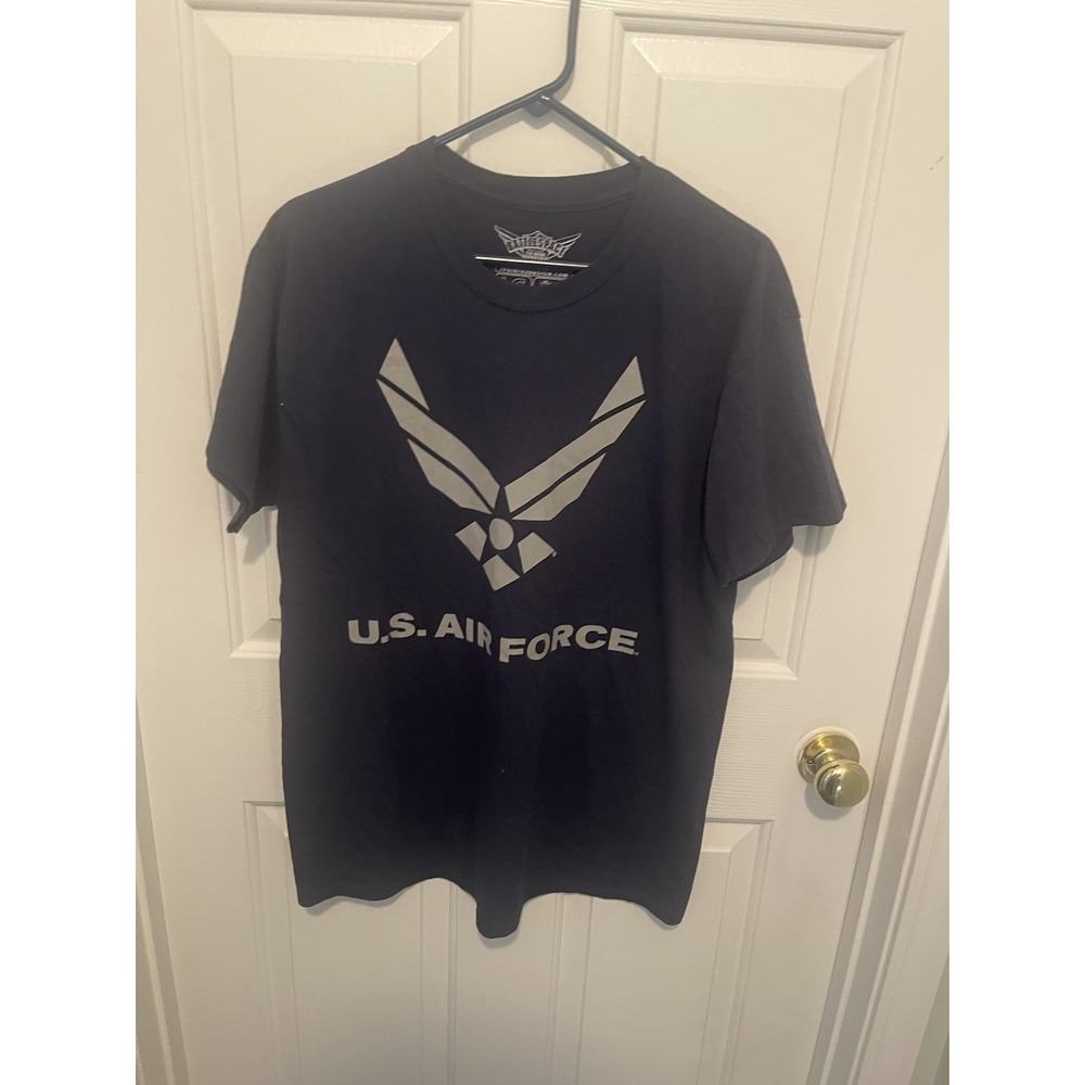 US AIR FORCE SHORT SLEEVE LG TSHIRT BATTLESPACE 7.62 DESIGN 100% COTTON PRESHUNK